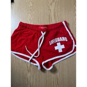 Womens Lifeguard Shorts from San Diego🏝️California Red size Medium Halloween🎃